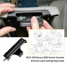 For 13-18 Acura RDX Center Lid Console Latch Armrest Lock Black 83417TX4A01 EAH